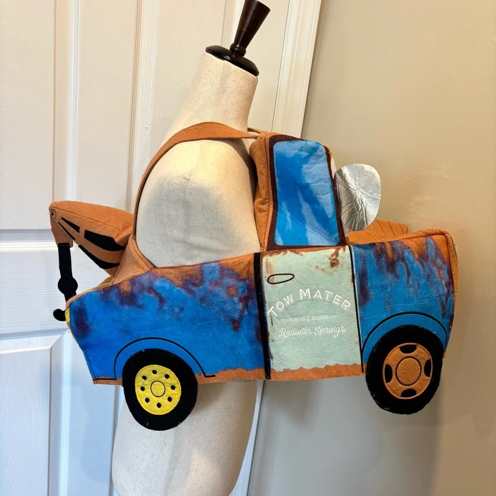 Pottery Barn Kids Disney Cars Mater Halloween Costume S/M - Picture 6 of 10